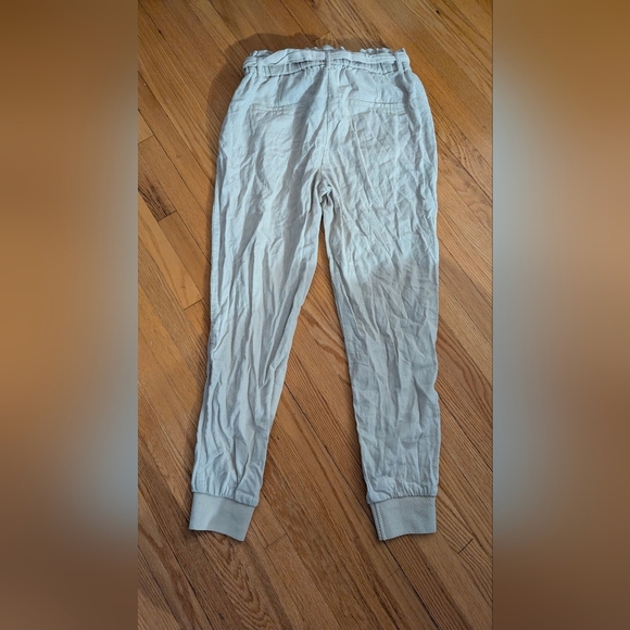 Dynamite Light Gray Tie-Waist Joggers - Picture 3 of 5